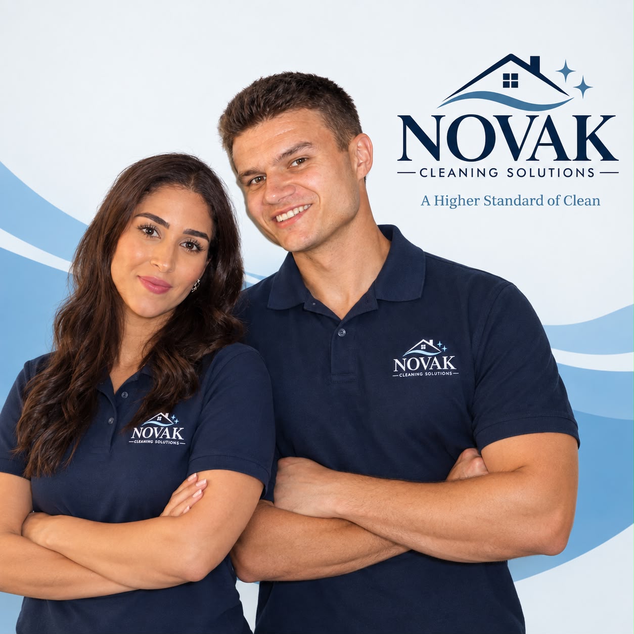 Nicholas Novak and Maria Eloisa - Founders of Novak Cleaning Solutions LLC